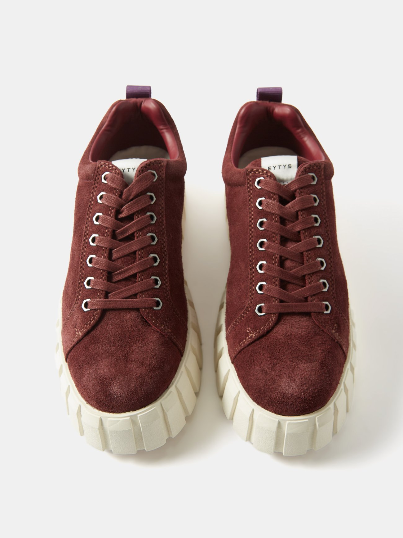 Burgundy Odessa chunky-sole suede trainers | EYTYS | MATCHESFASHION US