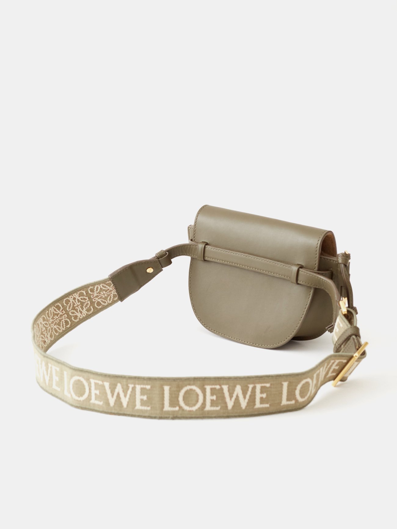 Loewe Mini Leather Camera Cross-body Bag in Green