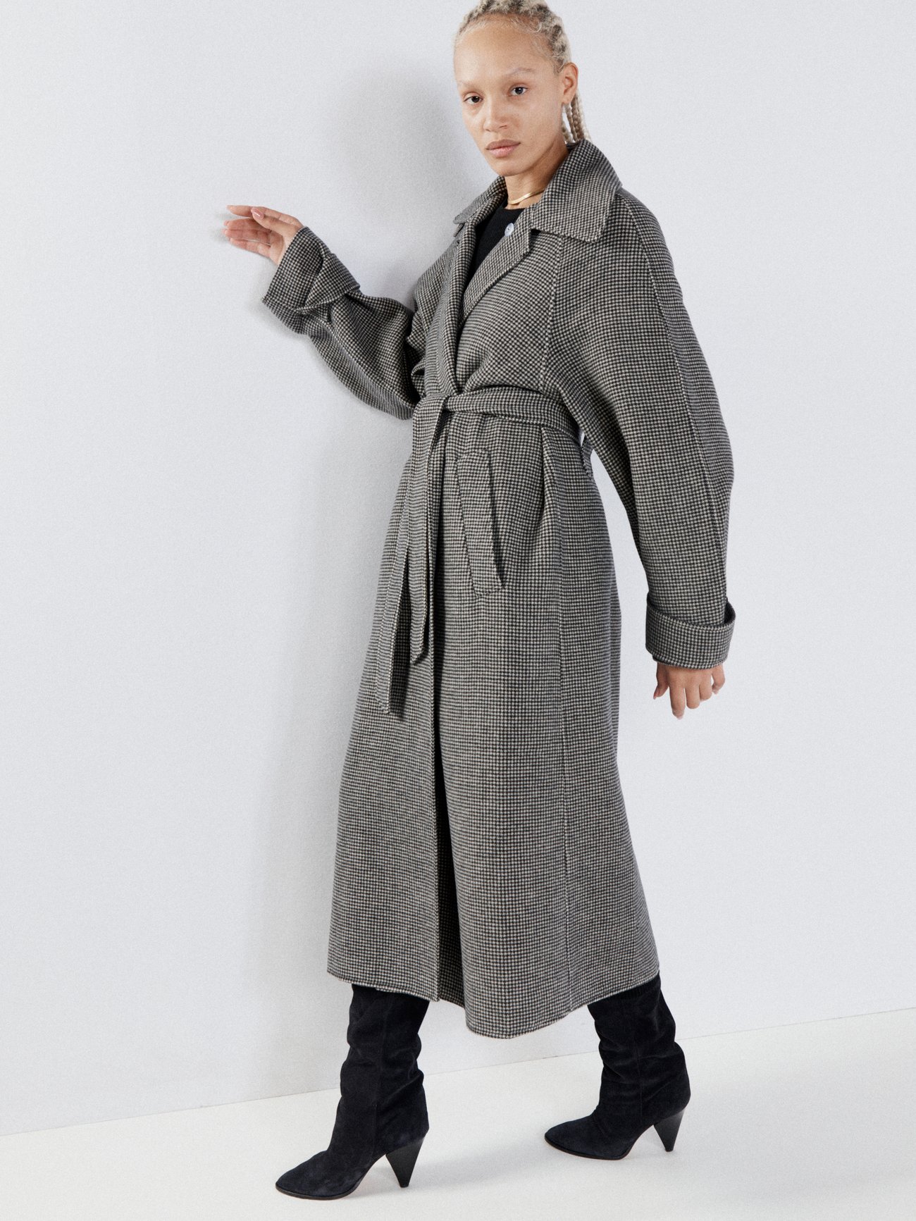 Raglan Robe Coat _ Black