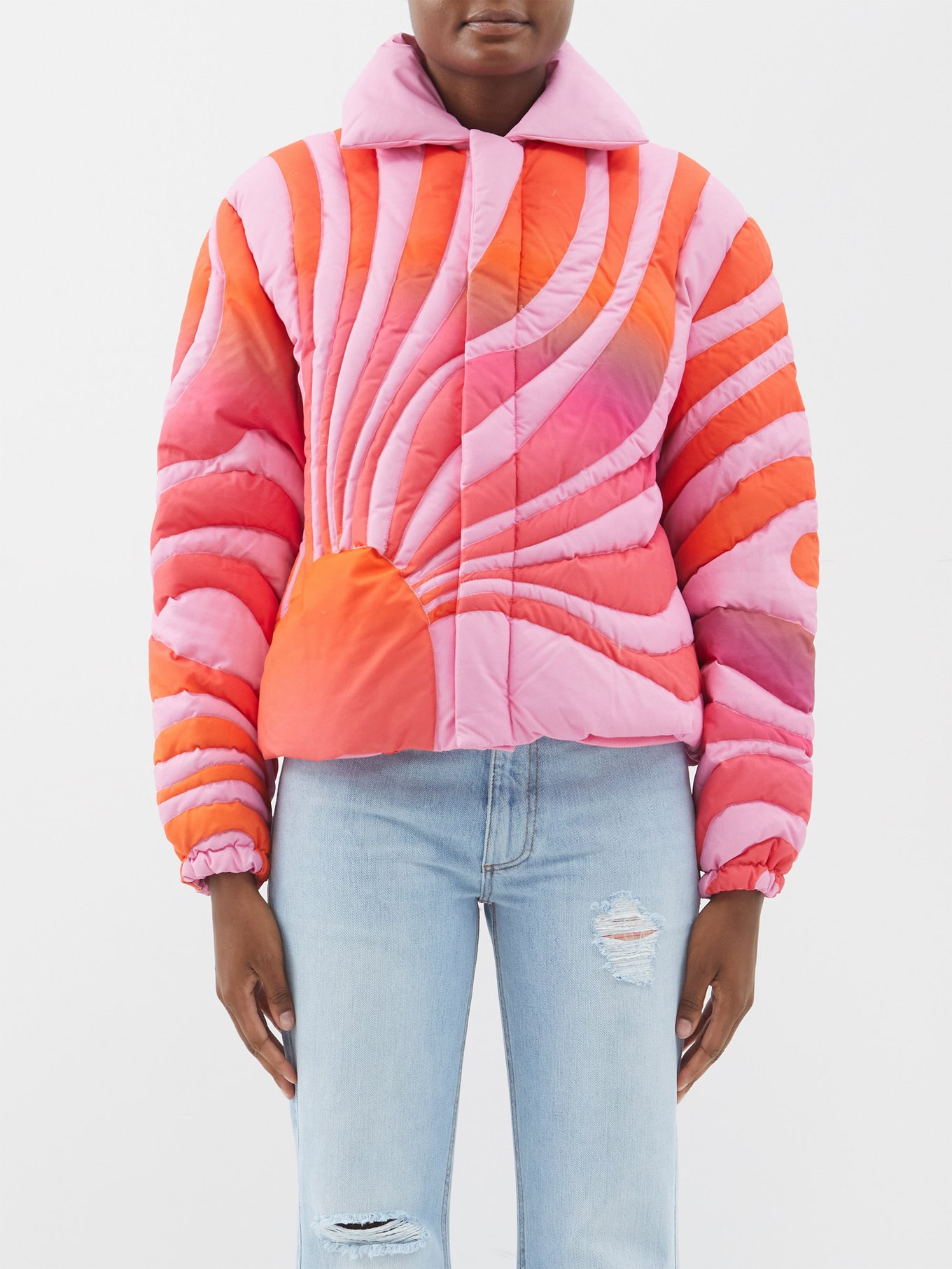 Pink Sunset padded down jacket | ERL | MATCHESFASHION US