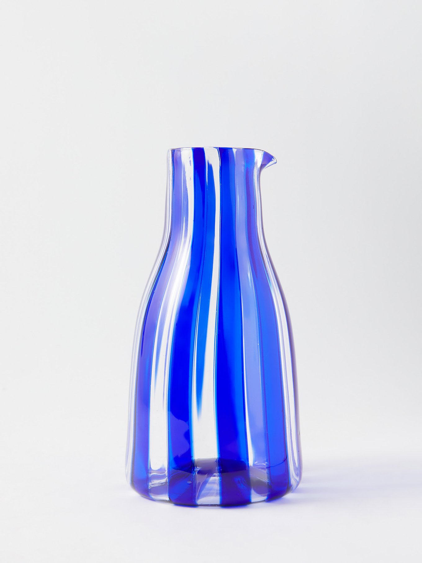 Dolcevita stripe glass jug | Aquazzura Casa
