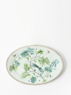 Aquazzura Casa Secret Garden porcelain platter