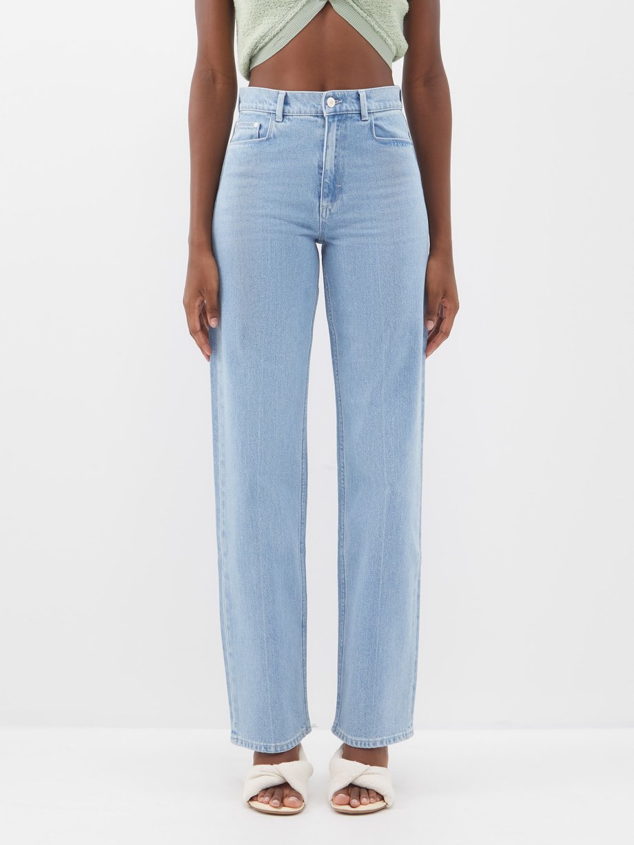 Blue Poppy mid-rise straight-leg jeans, Wandler