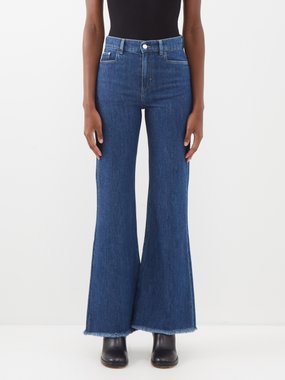 Wandler Daisy organic-cotton blend flared jeans