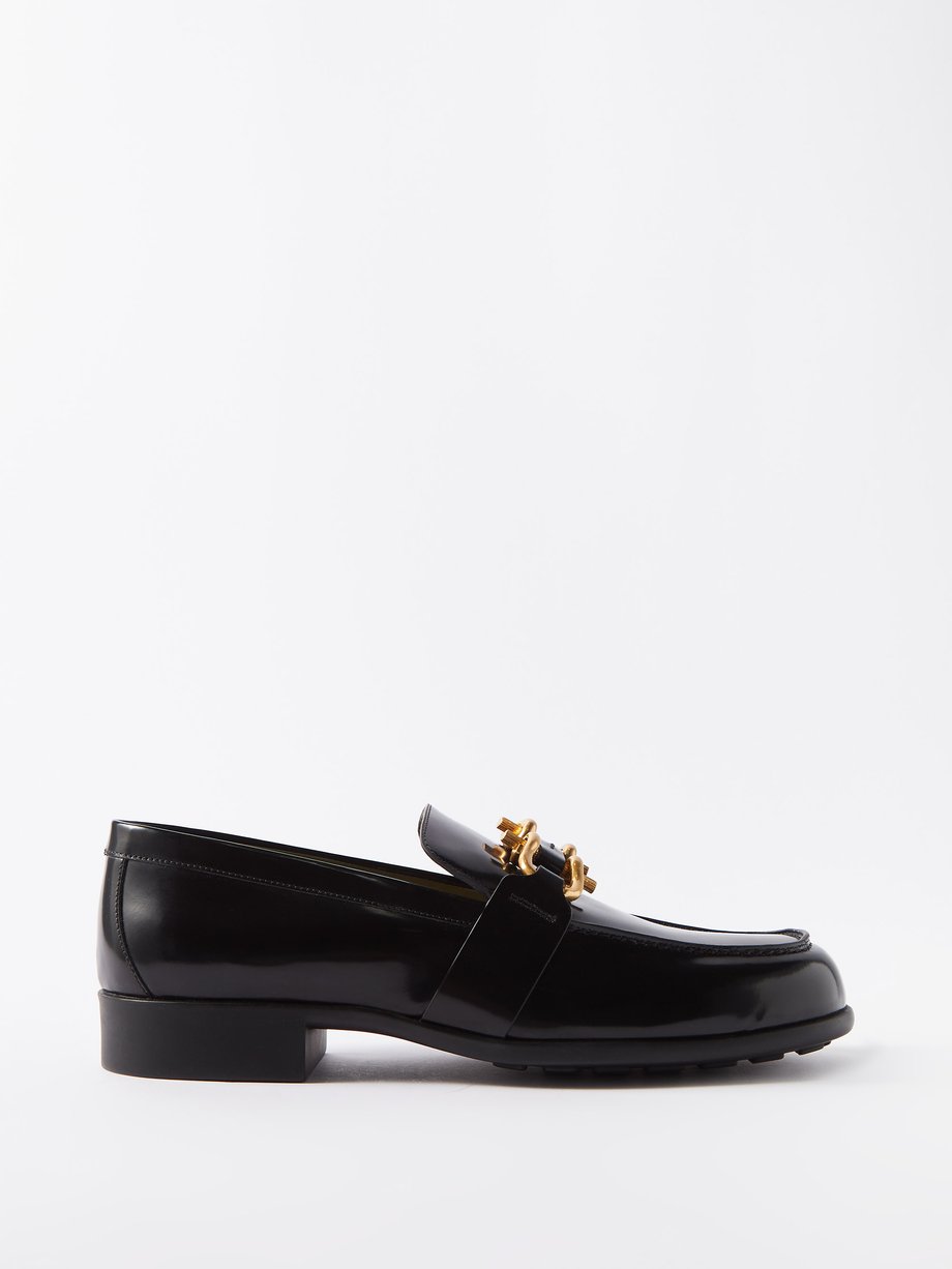 Black Monsieur leather loafers | Bottega Veneta | MATCHESFASHION US