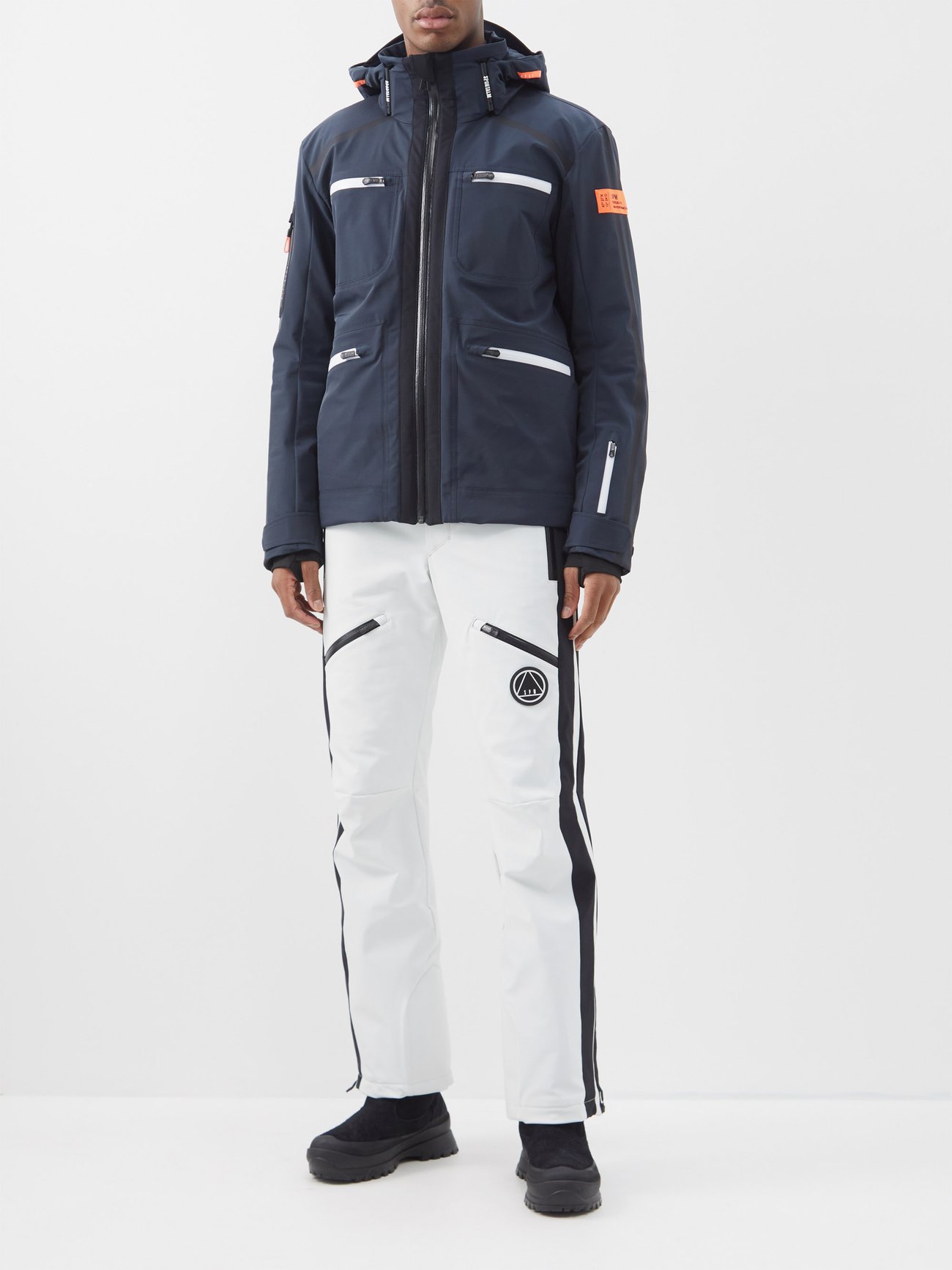Sportalm - Adam Logo-patch Padded Down Ski Jacket - Mens - Blue, Compare