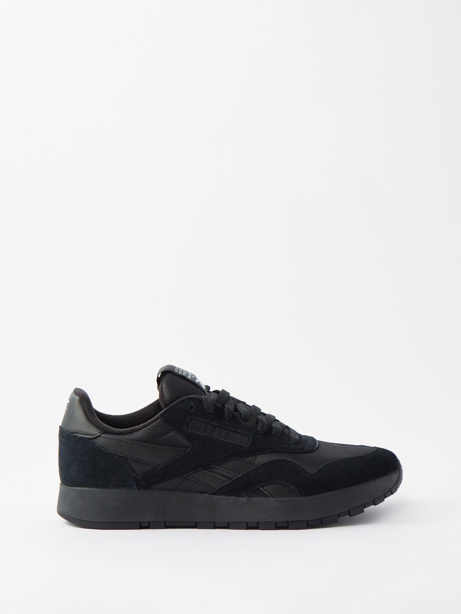 Black Project 0 Classic mesh and suede trainers Reebok US