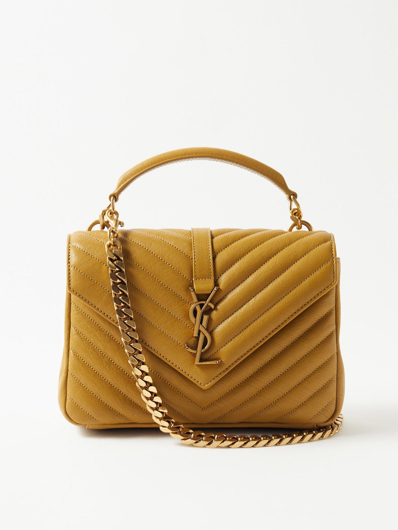 Saint Laurent Medium College Quilted Leather Bag - Farfetch