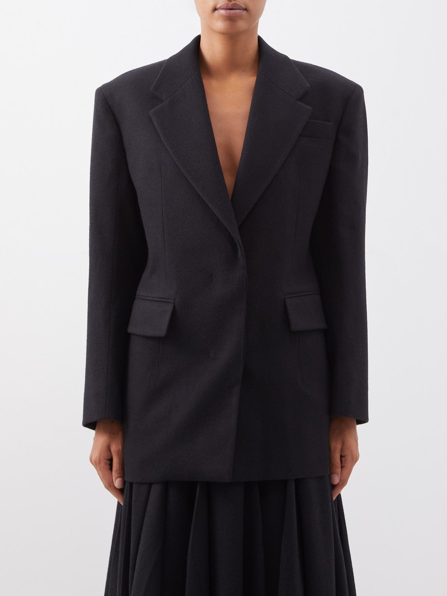 Prada Longline wool-twill jacket