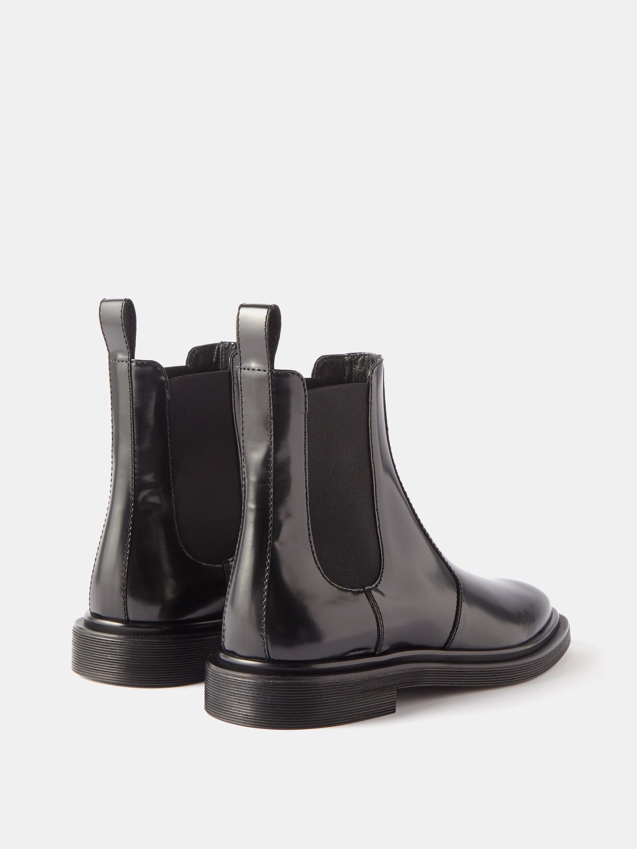 Black Elastic Ranger leather Chelsea boots | The Row | MATCHES UK