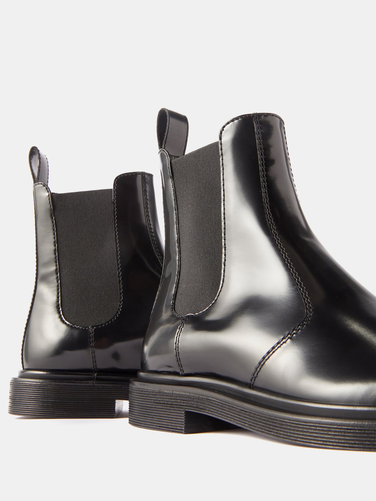 Black Elastic Ranger leather Chelsea boots | The Row | MATCHES UK