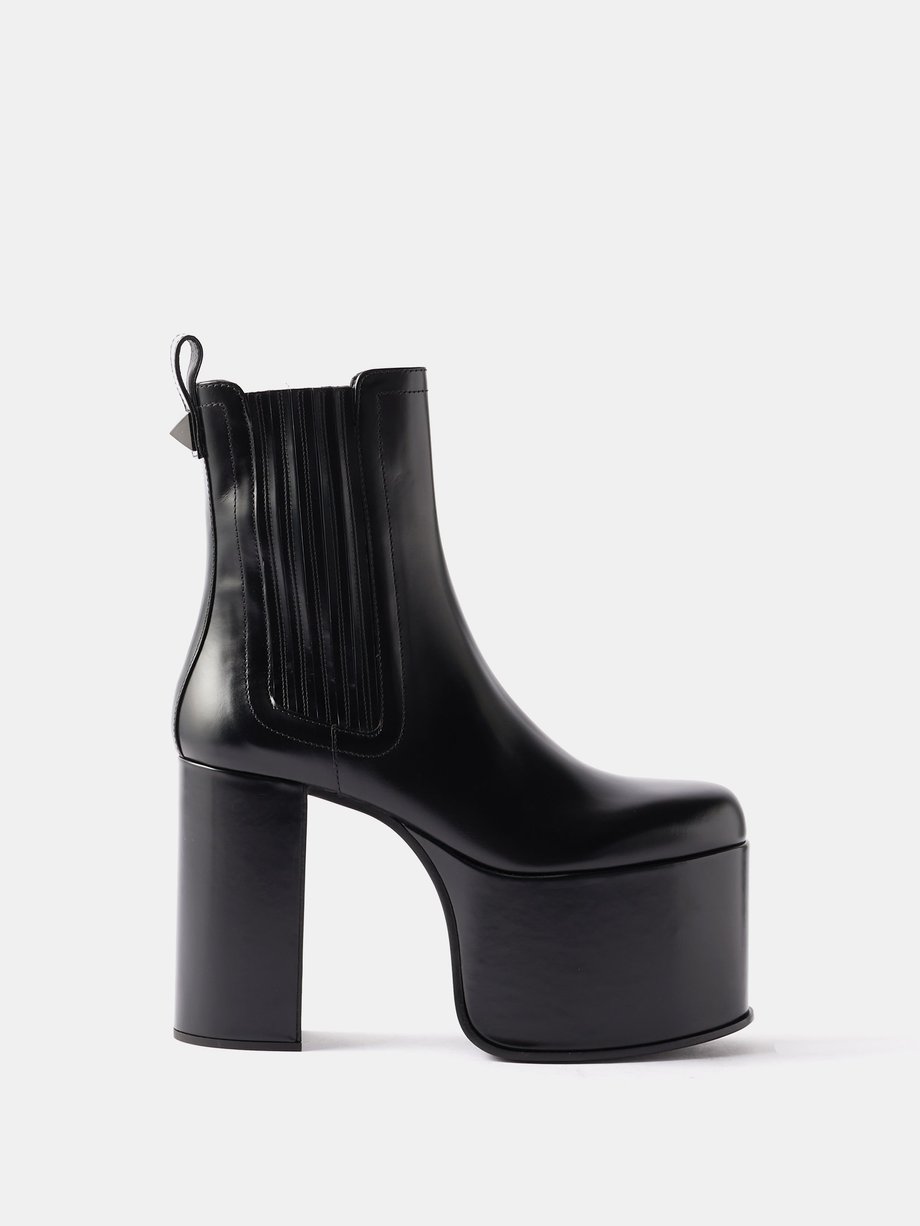 negativ Kunstneriske Fascinate Black Club 125 leather platform ankle boots | Valentino Garavani |  MATCHESFASHION US