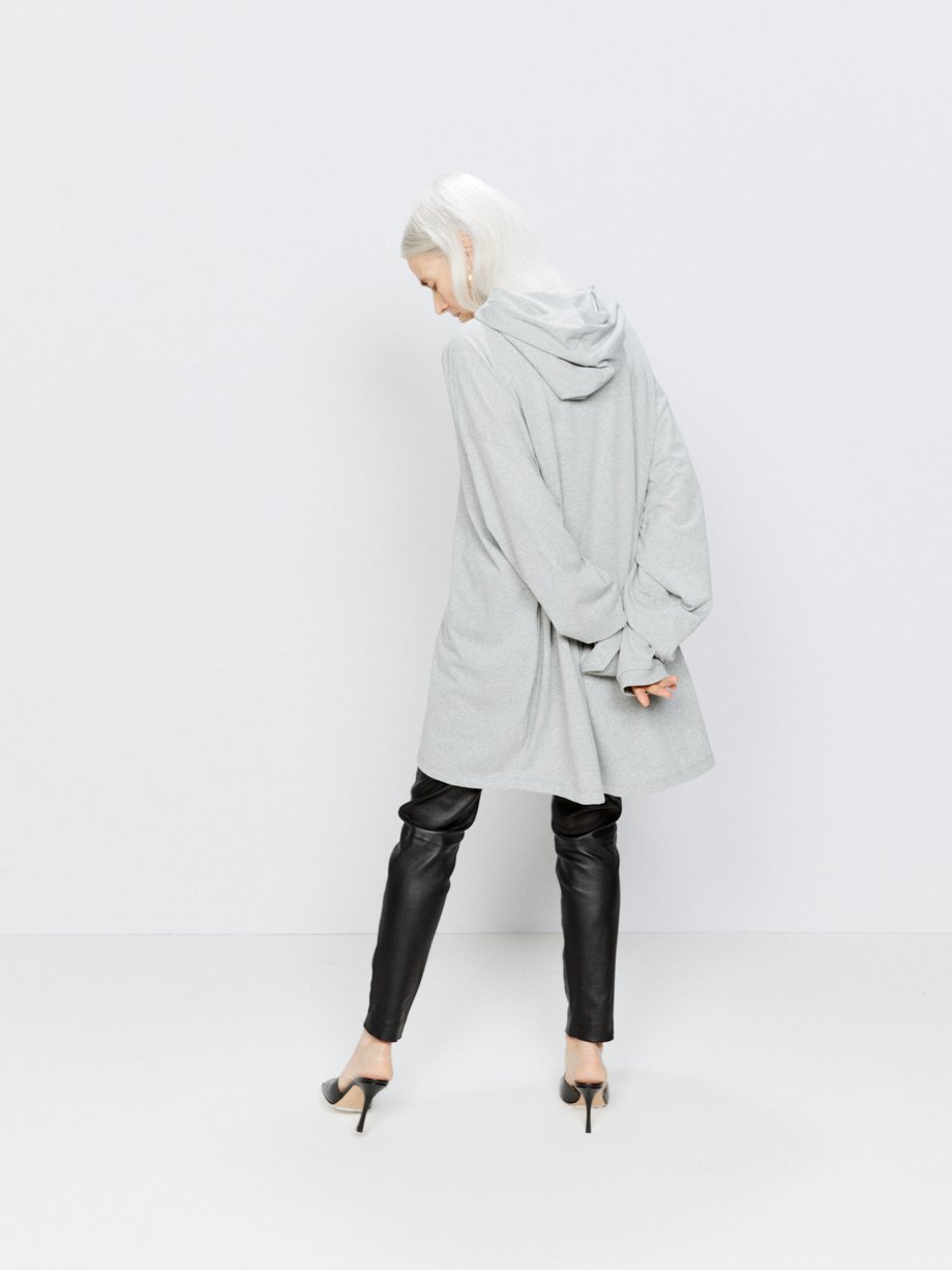 Raey Hooded oversized recycled cotton-blend T-shirt