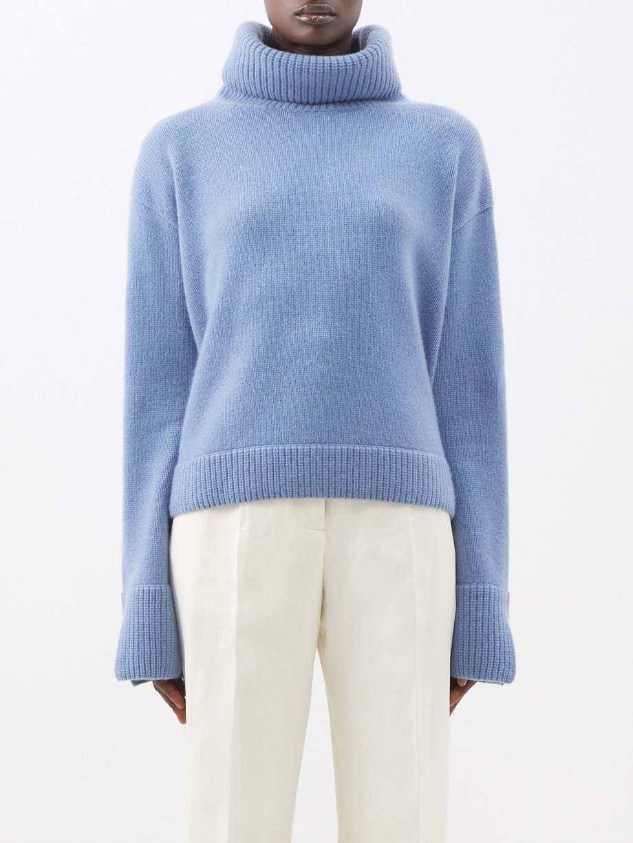 COS Relaxed-fit Knitted Sweater in Blue