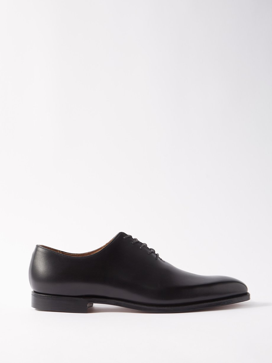 Black Alex leather Oxford shoes | Crockett & Jones | MATCHES UK