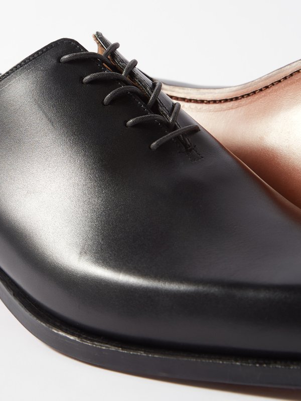 Black Alex leather Oxford shoes | Crockett & Jones | MATCHES UK