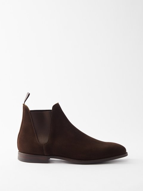 Brown Edouard suede Chelsea boots | J.M. Weston | MATCHES UK