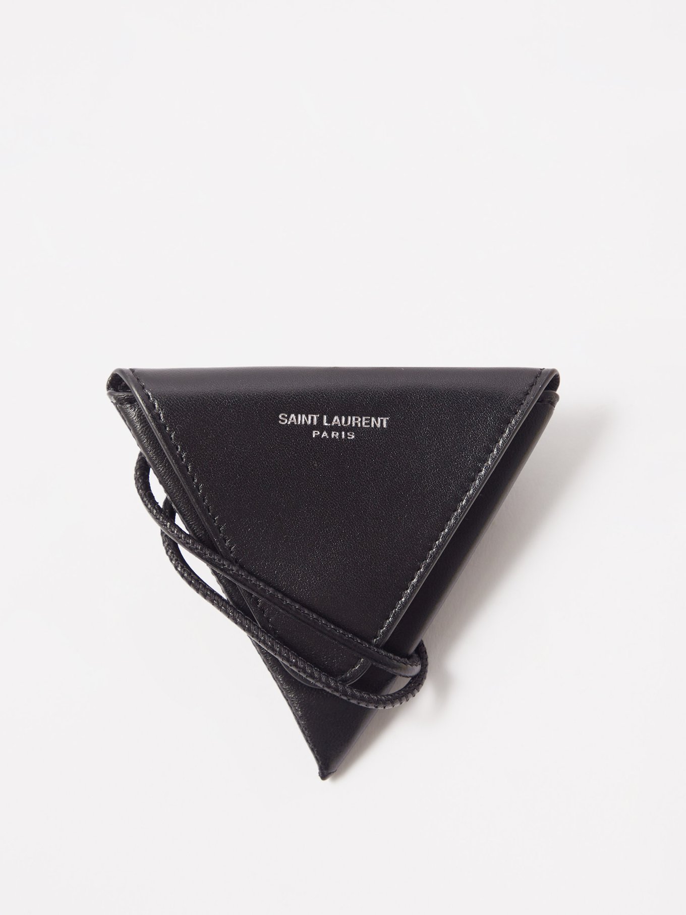 Balenciaga Black Triangle Pouch Strap Bag