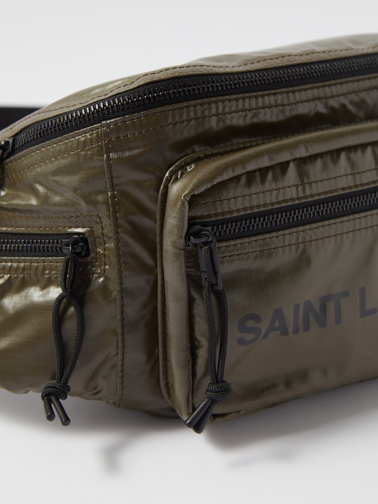 Saint Laurent Saint Laurent Nuxx logo-print nylon-ripstop belt bag ...