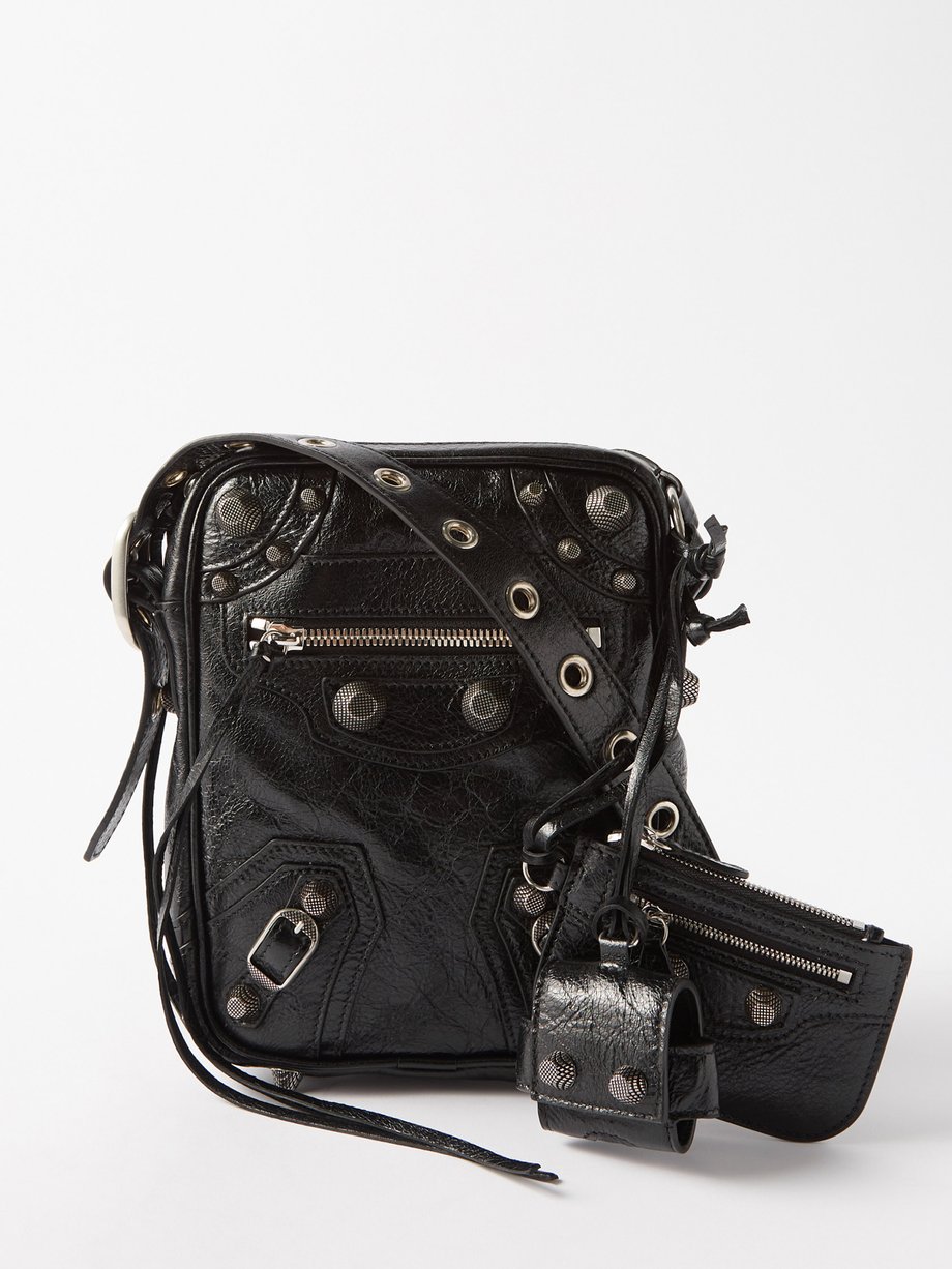 Ægte fænomen Had Black Le Cagole crinkled-leather cross-body bag | Balenciaga |  MATCHESFASHION US