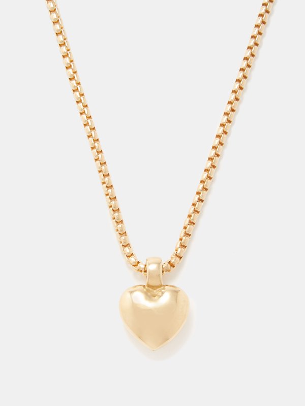 Laura Lombardi Chiara 14kt gold-plated heart necklace