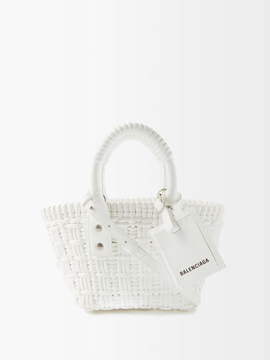 Balenciaga Shiny Box Small Hourglass Top Handle Bag Graffiti White   STYLISHTOP