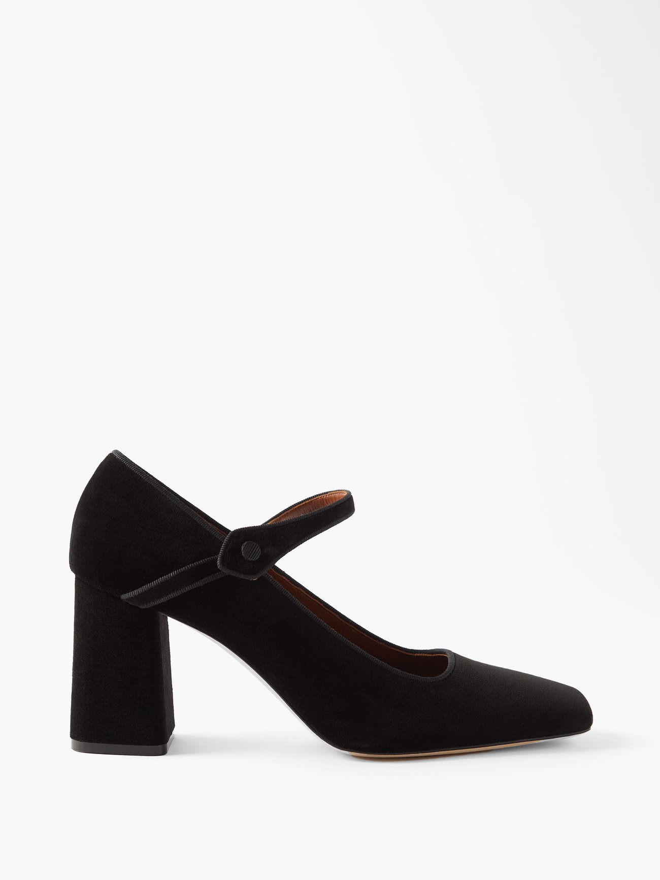 Black Velvet Mary Jane pumps | Le Monde Beryl | MATCHES UK