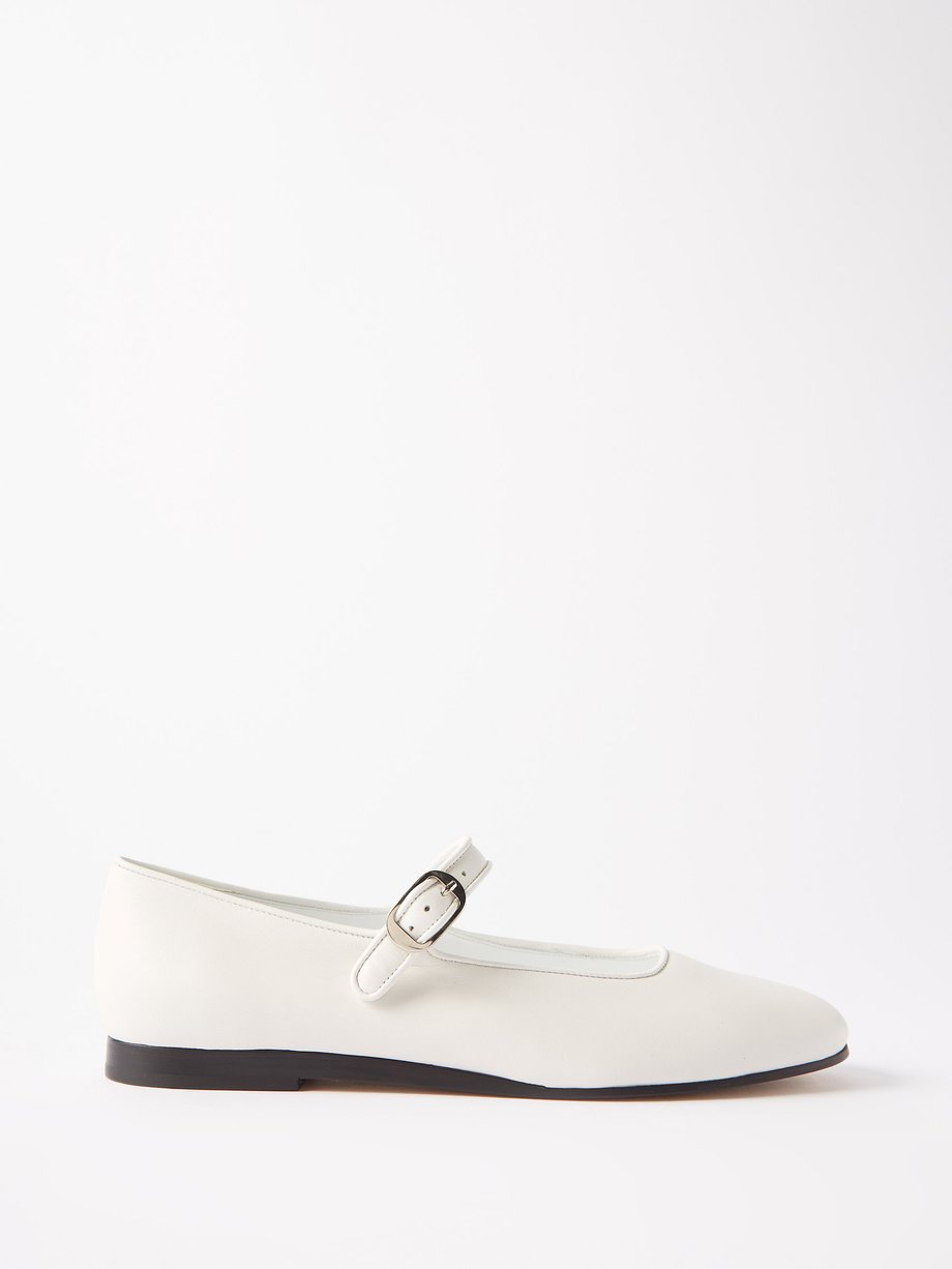 white mary jane shoes flats