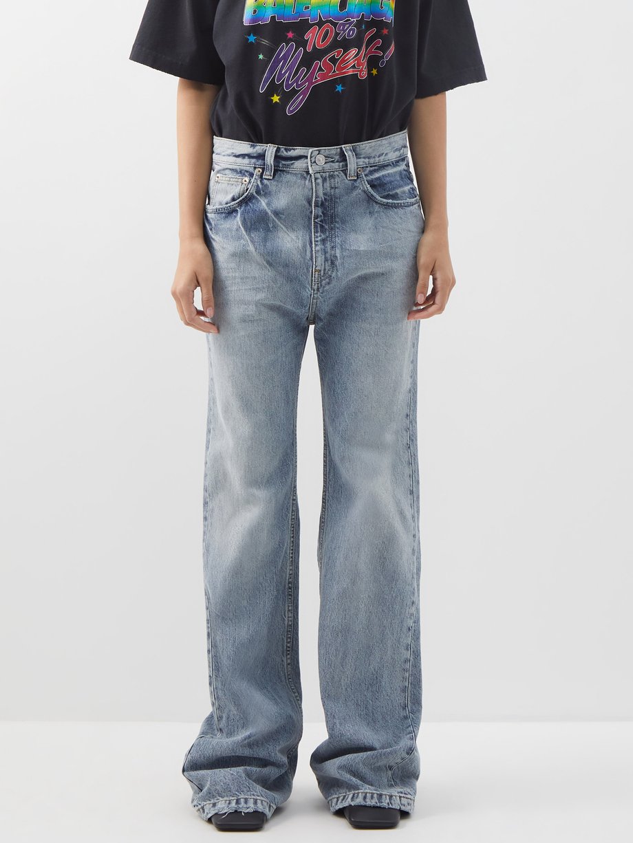 Balenciaga logowaistband straightleg Jeans  Farfetch
