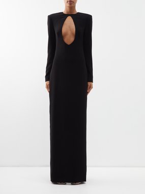 Monot Cutout crepe gown