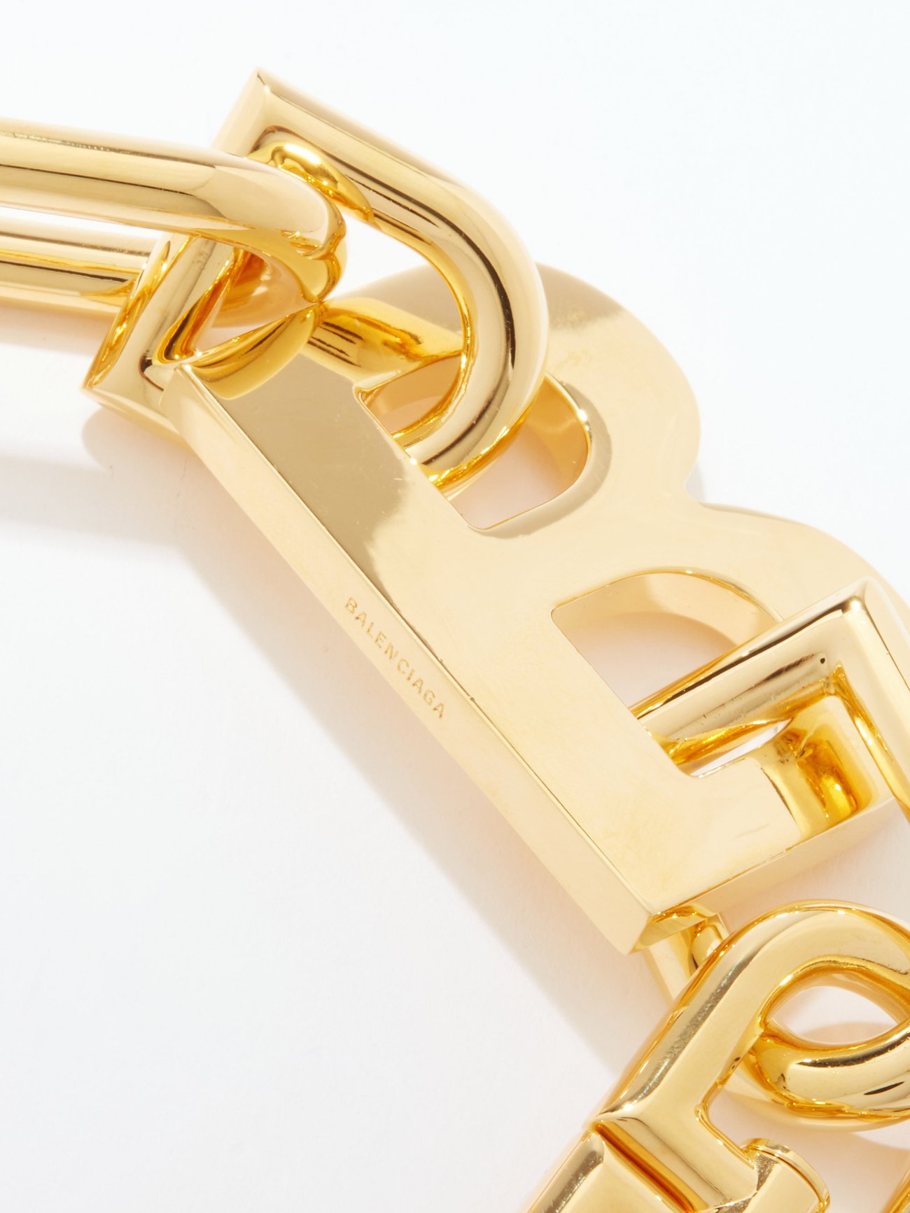 最新入荷 △BALENCIAGA/B logo detail bangle/GOLD バングル/リスト