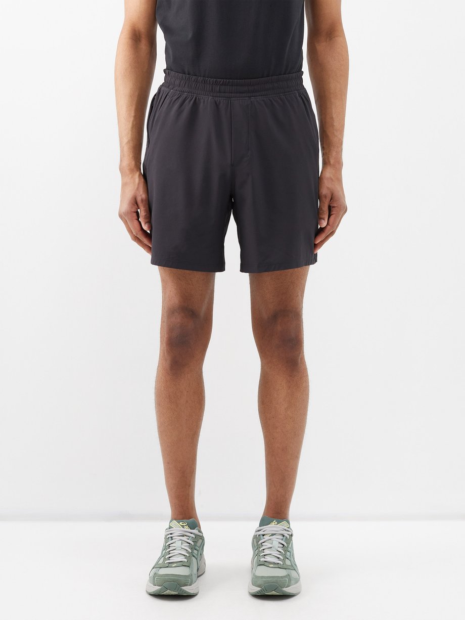 Black Pace Breaker recycled-fibre jersey shorts | Lululemon | MATCHES UK