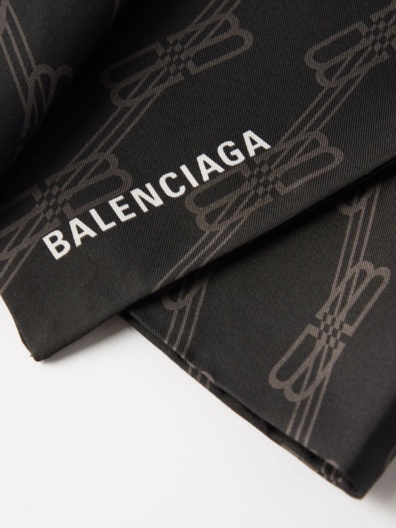 Balenciaga Bb Monogram Scarf in Natural for Men