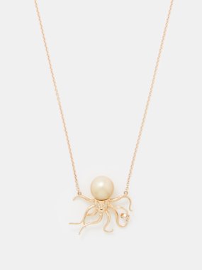 Daniela Villegas Baby Octopus diamond, spinel & 18kt gold necklace
