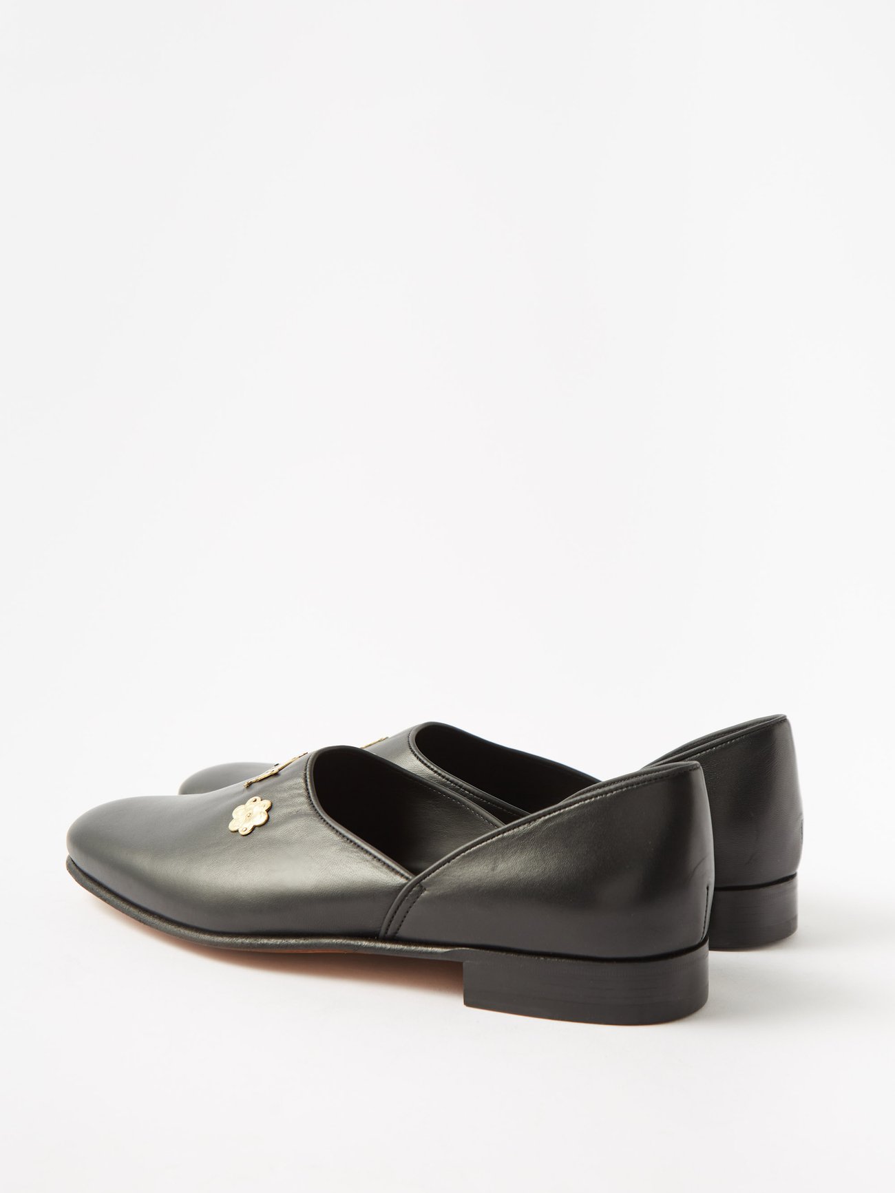 Appenzell charm leather slippers