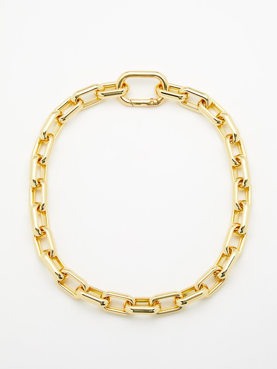 FALLON U-chain 14kt gold-plated necklace