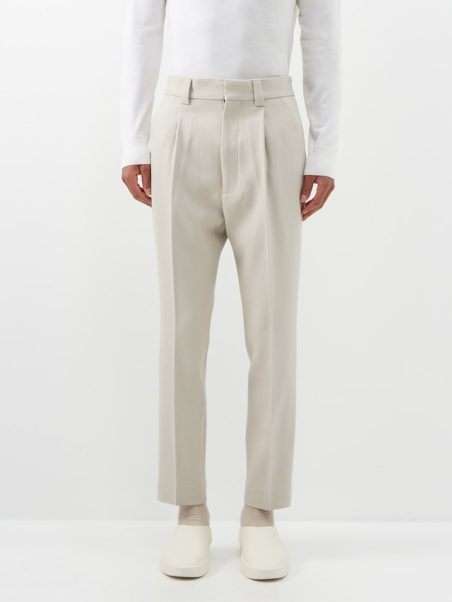 Grey Eternal pleated wool suit trousers | Fear Of God | MATCHESFASHION US