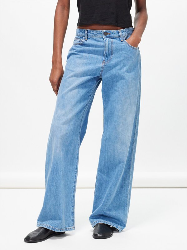 Blue Eglitta wide-leg jeans | The Row | MATCHES UK