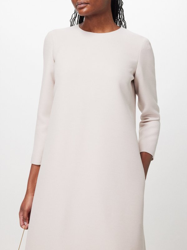 The Row Stefos round-neck wool-blend gown