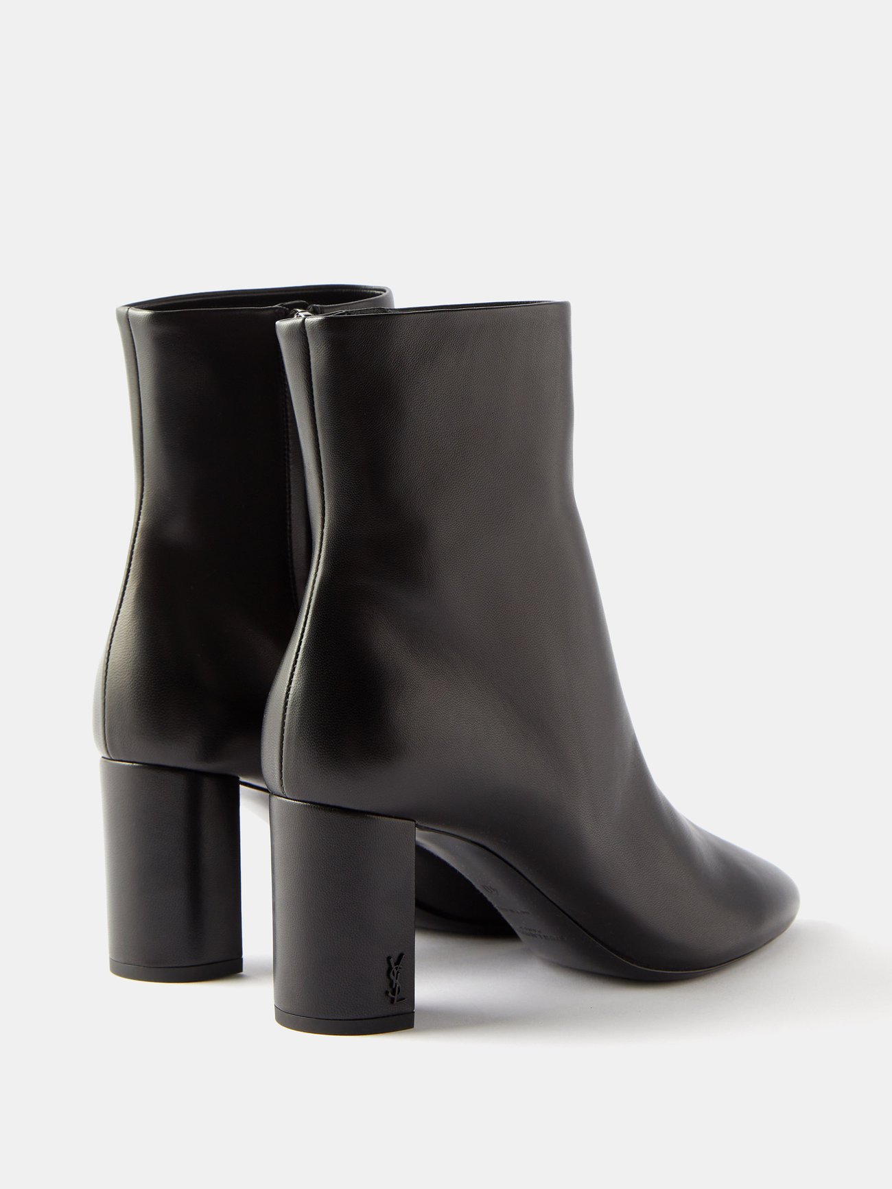 Lou ankle boots in leather, Saint Laurent