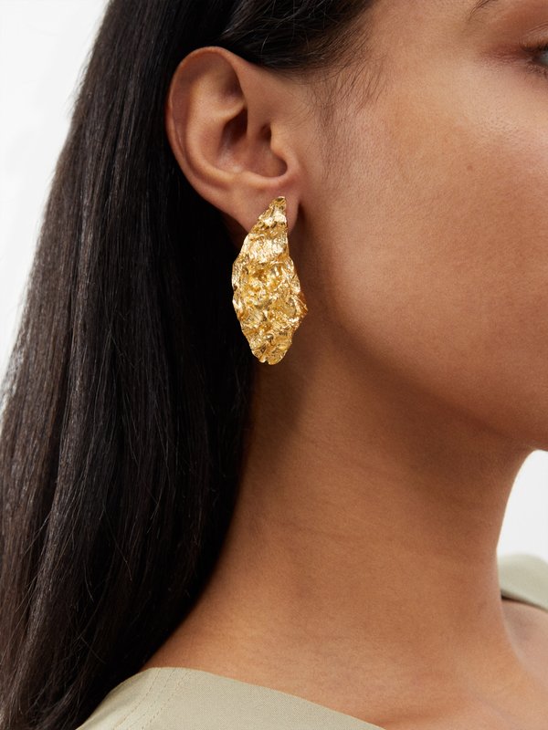 Hermina Athens Melies Nebula gold-plated earrings