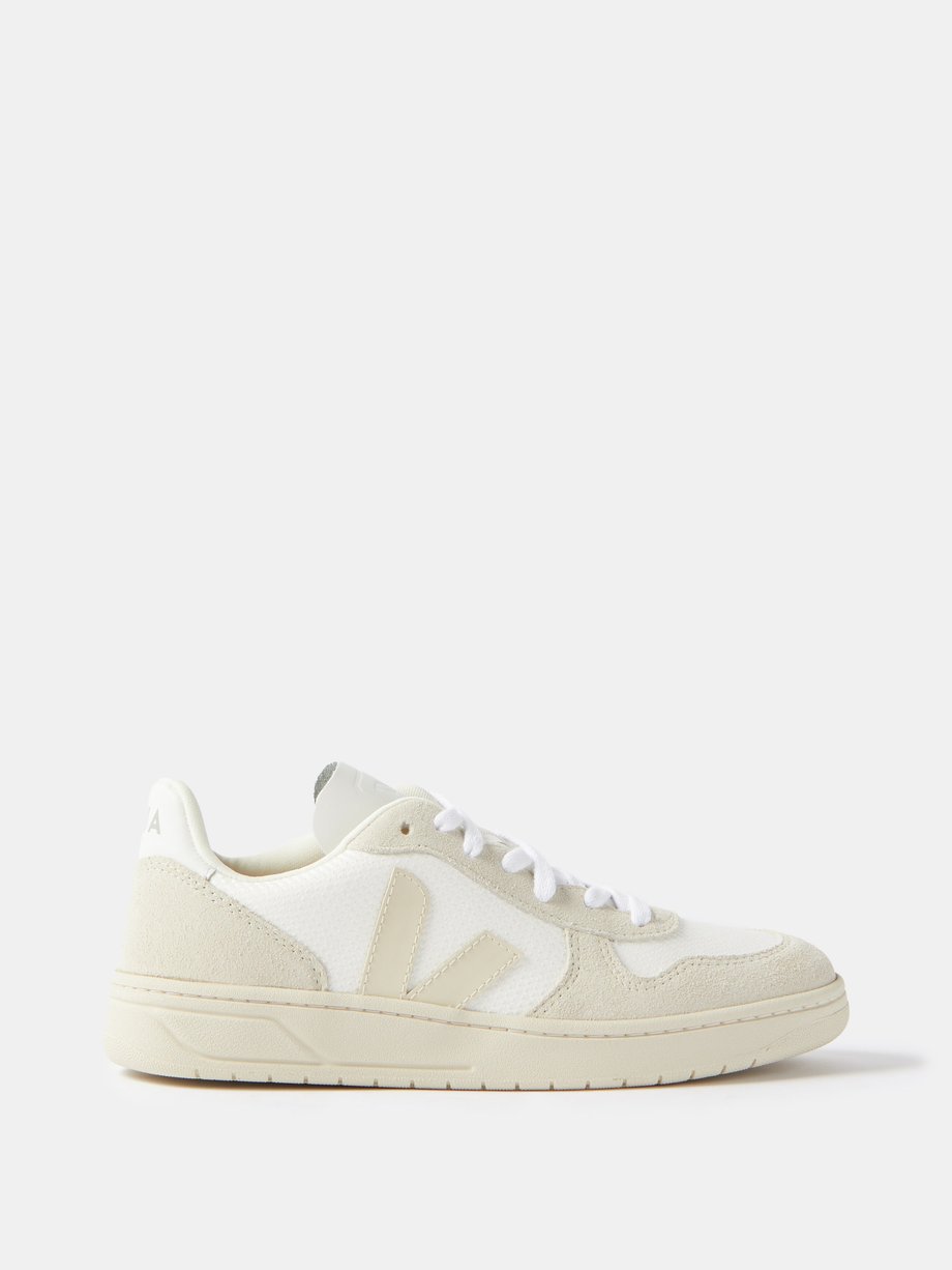 White V-10 suede and mesh trainers | Veja | MATCHESFASHION UK