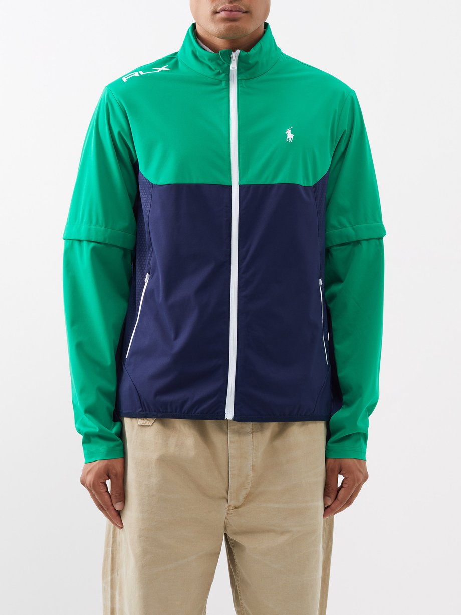Green RLX convertible golf jacket | Polo Ralph Lauren