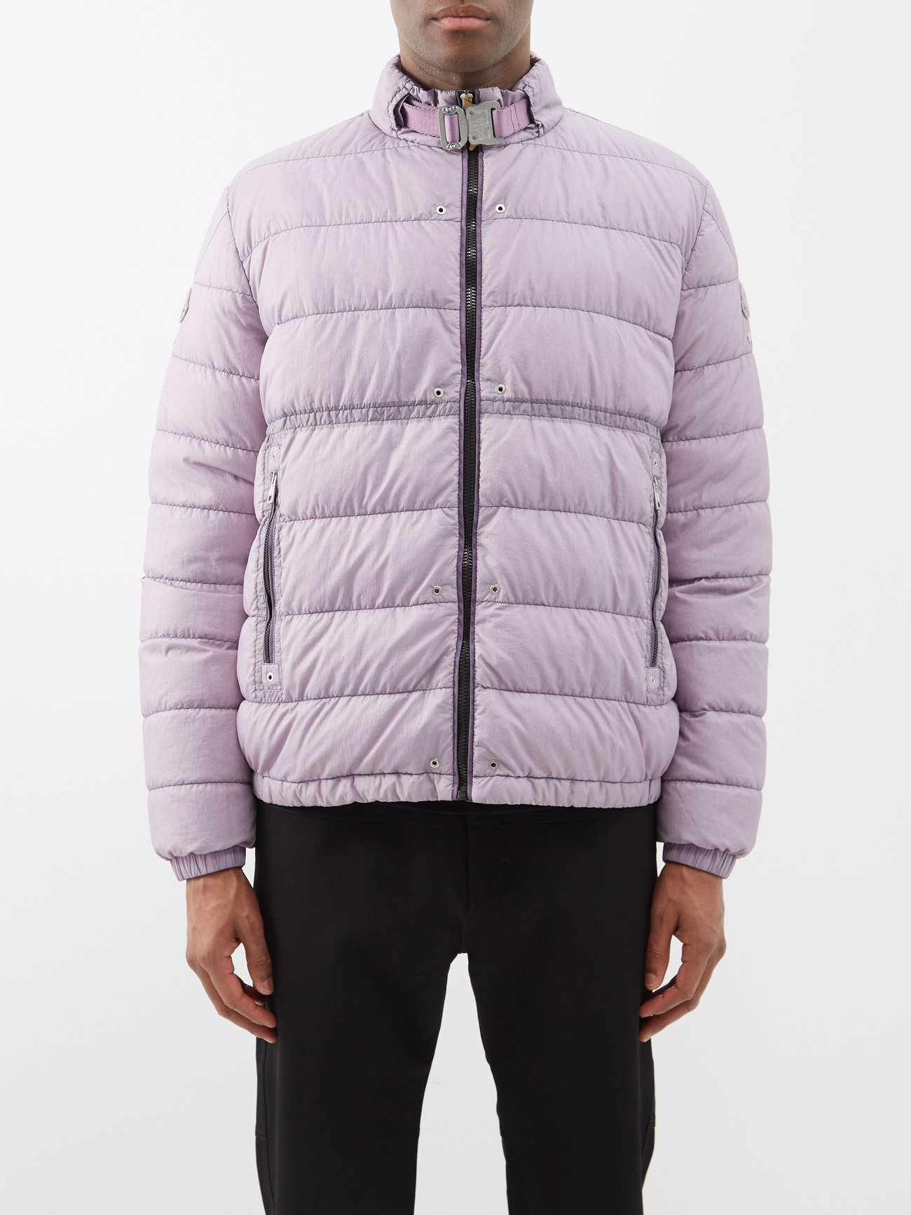 Purple Mahondin quilted down jacket | Moncler Genius
