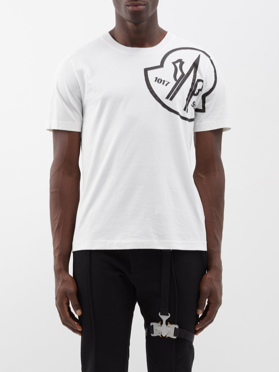 White Logo-print cotton-jersey T-shirt | Moncler Genius | MATCHESFASHION UK