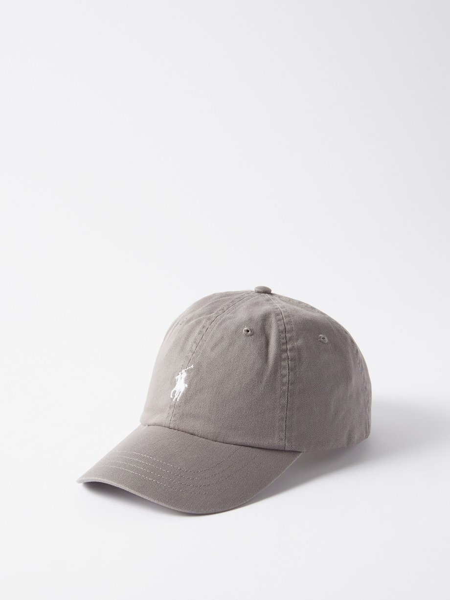 Verniel Een bezoek aan grootouders verdund Grey Logo-embroidered cotton-twill baseball cap | Polo Ralph Lauren |  MATCHESFASHION US