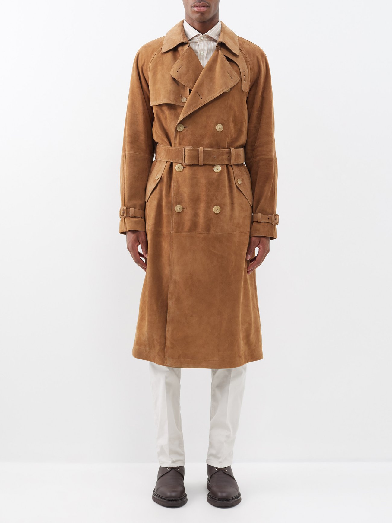 Brown trench coat | Ralph Lauren Label | MATCHESFASHION US