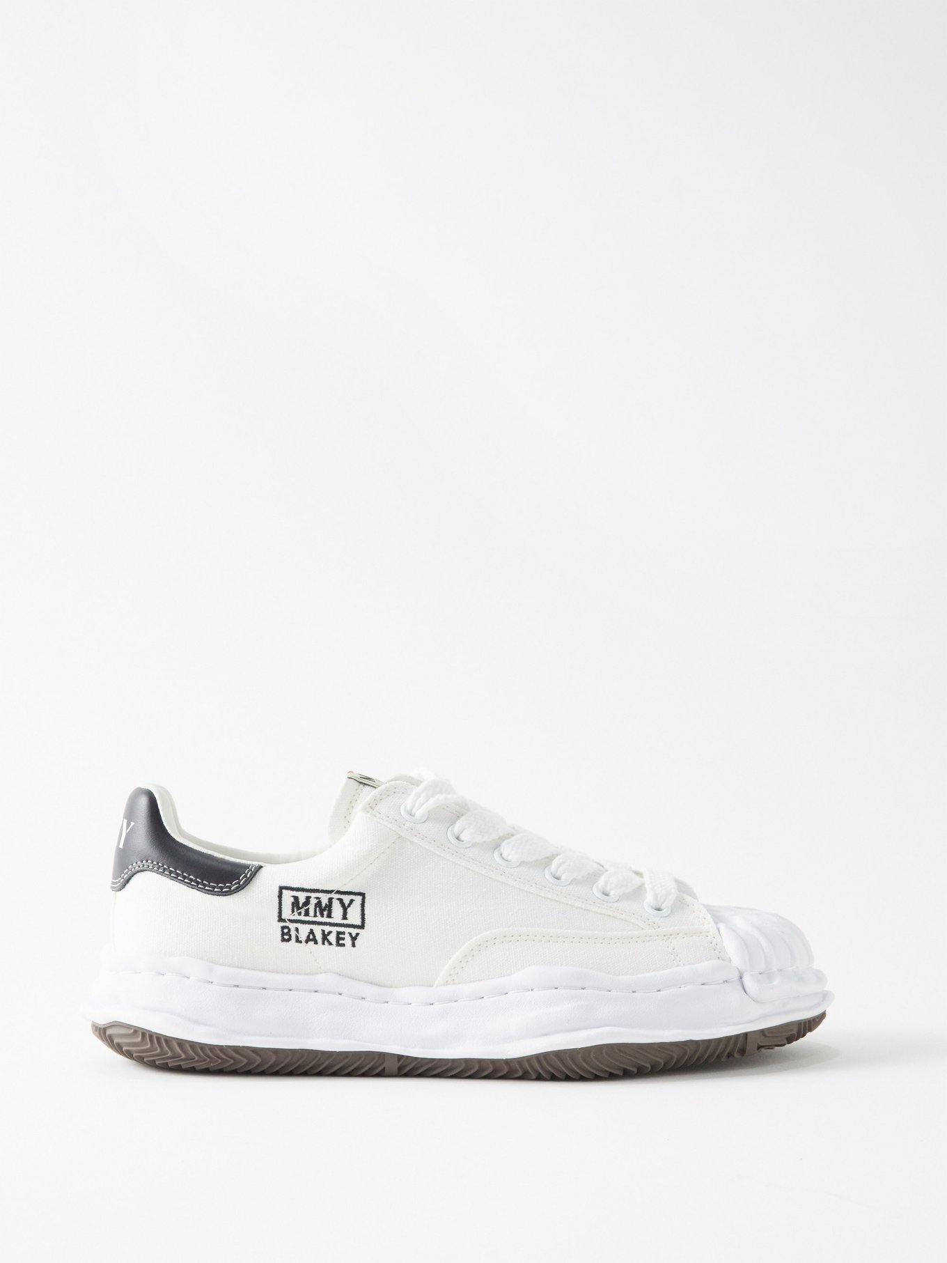 White Blakey Original Sole canvas trainers | Mihara Yasuhiro