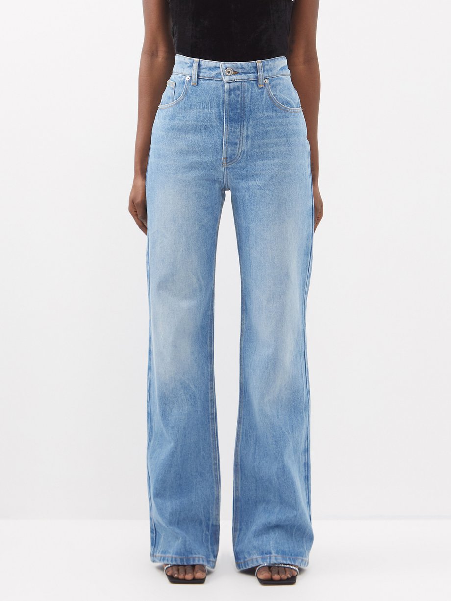 Blue High-waist straight-leg jeans | Rabanne | MATCHESFASHION US