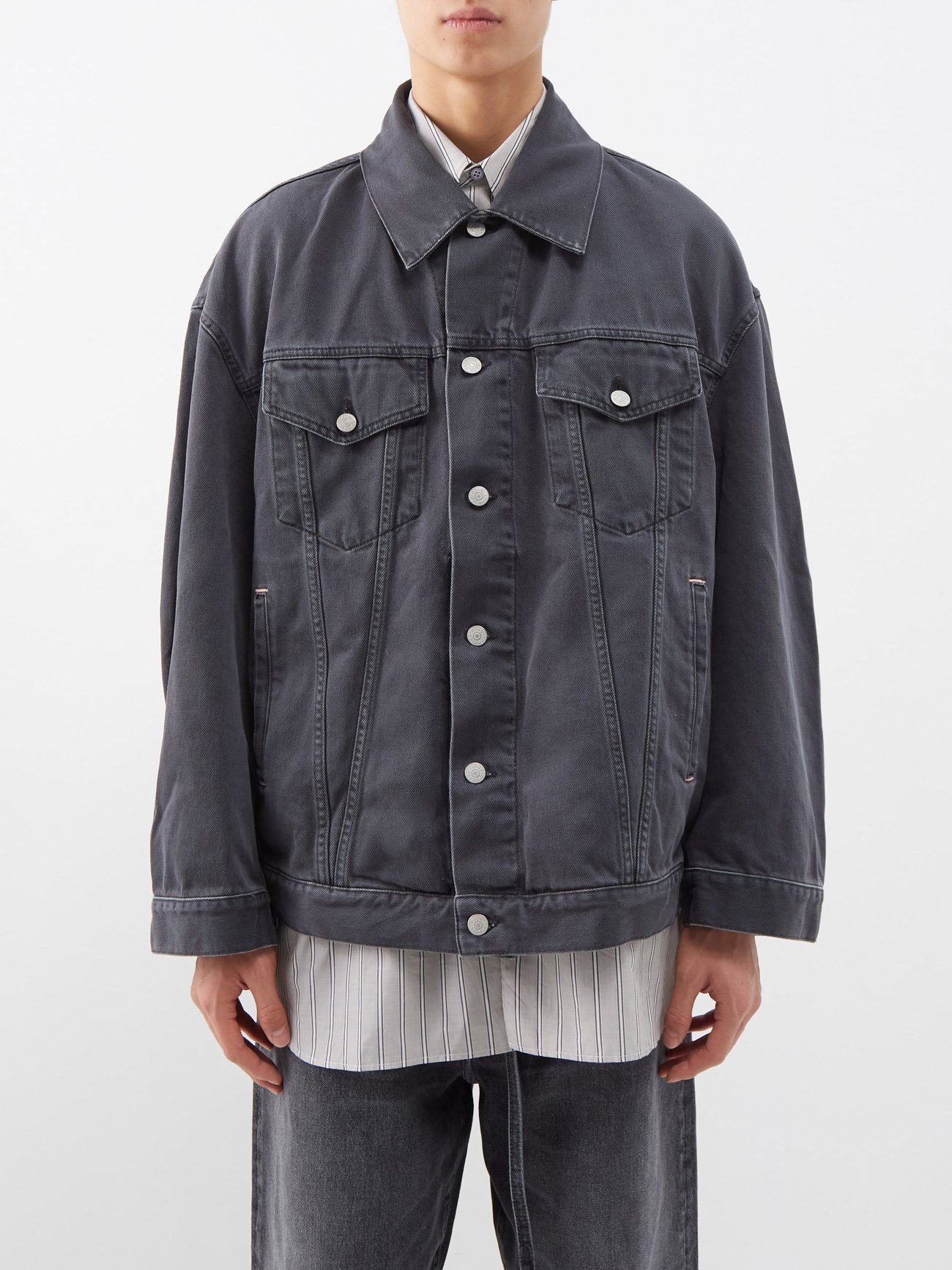 Grey Morris faded denim jacket | Acne Studios | MATCHESFASHION UK
